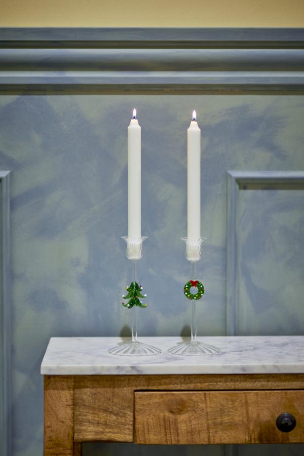 Bloomingville Branton Candle Holder, Clear, Glass