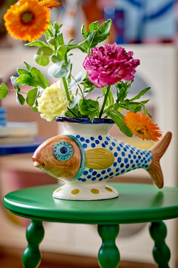 Bloomingville Nobu Vase, Multi, Stoneware