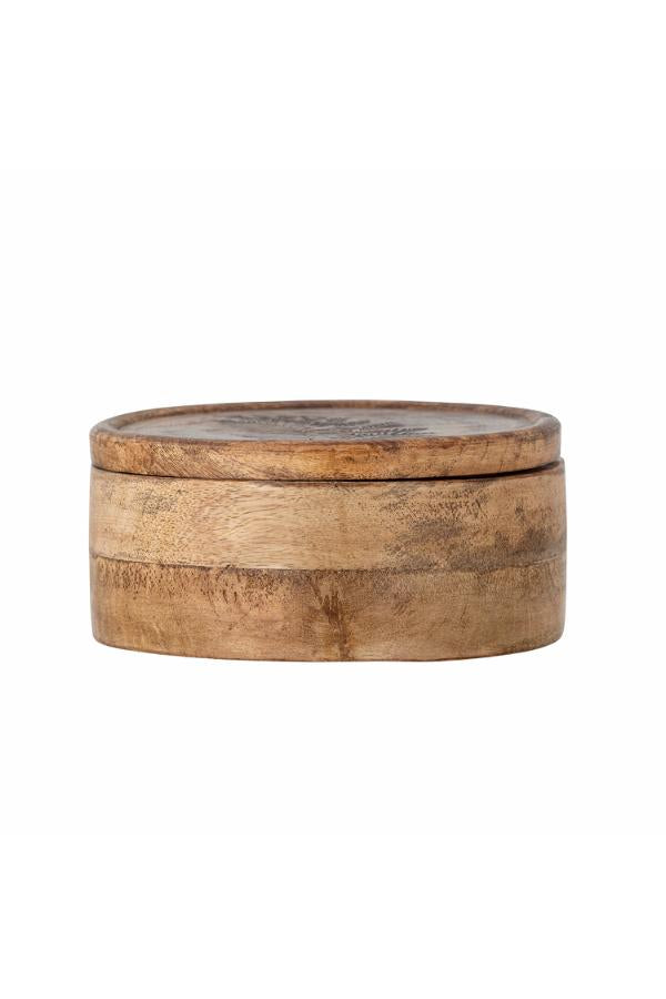 Creative Collection Moya Jar w/Lid, Nature, FSC®100%, Mango