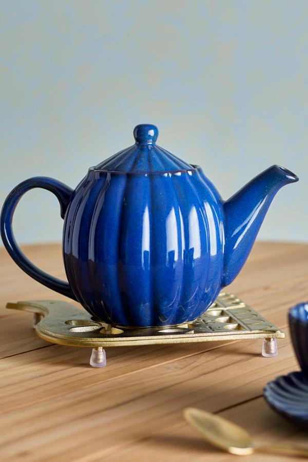 Bloomingville Latina Teapot, Blue, Stoneware