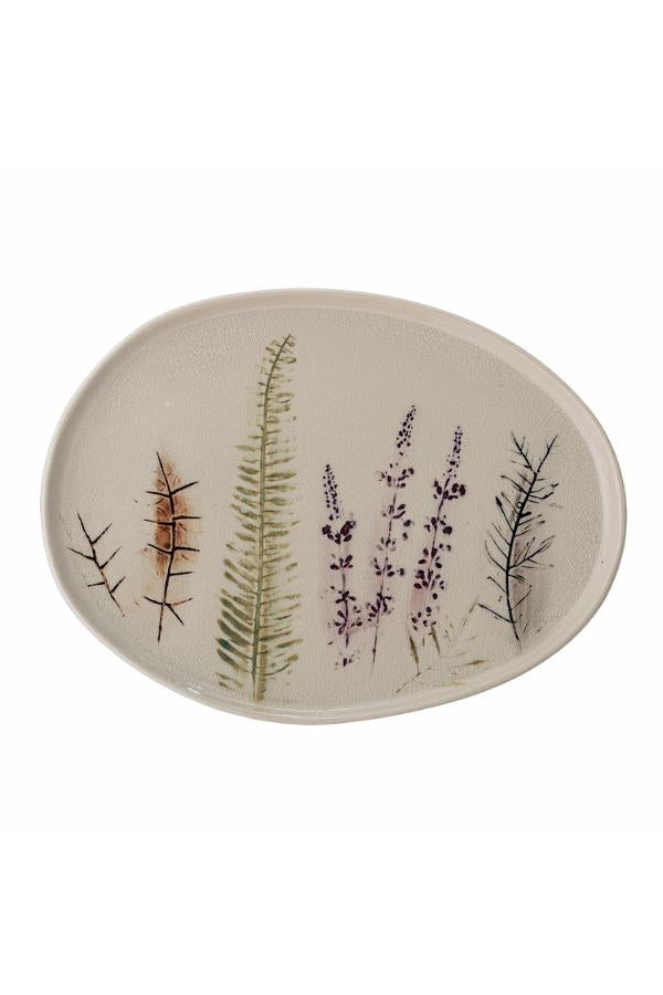 Bloomingville Bea Serving Plate, Nature, Stoneware