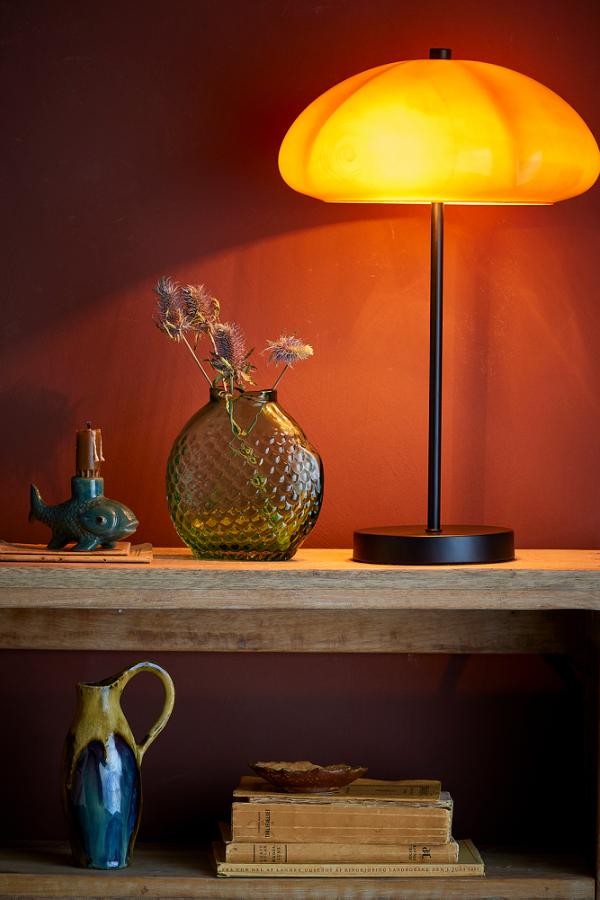 Creative Collection Kinoko Table lamp, Yellow, Metal