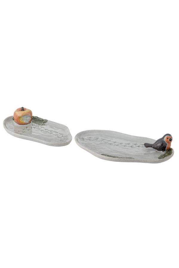 Creative Collection Bleak Serving Plate, Grey, Stoneware