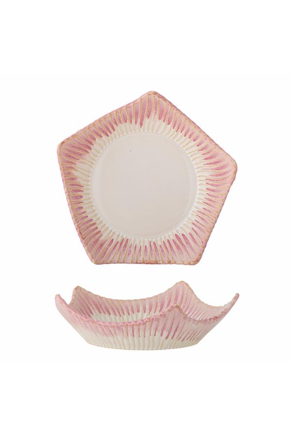 Creative Collection Floral Bowl, Rose, Stoneware