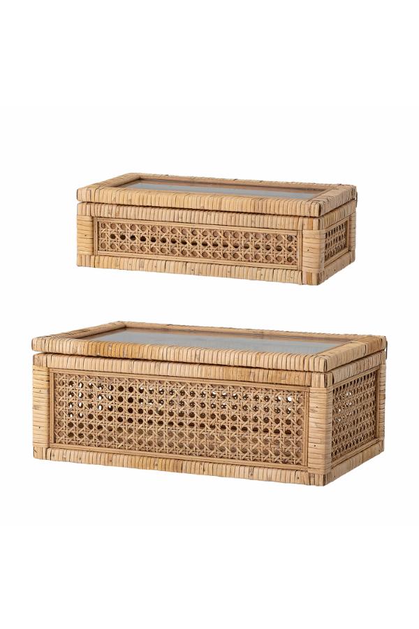Bloomingville Lally Box w/Lid, Nature, Rattan