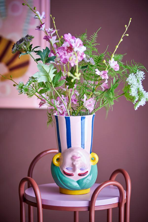 Bloomingville Miss Jody Vase, Multi, Stoneware