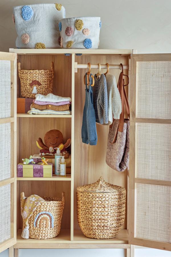 Bloomingville Mini Agnes Basket, Multi, Water Hyacinth