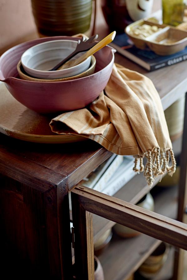 Creative Collection Dahlia Serving Plate, Brown, Stoneware