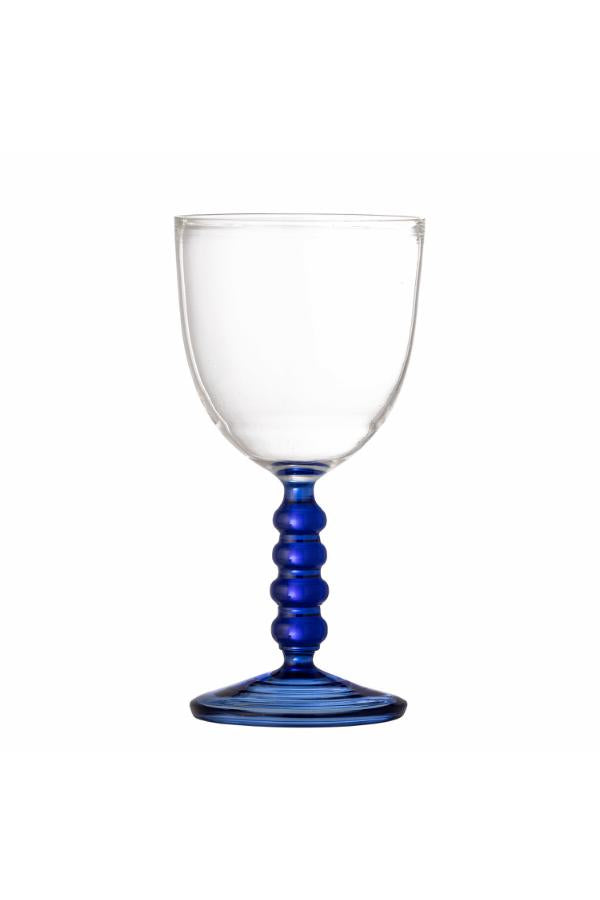 Bloomingville Noemi Wine Glass, Blue, Glass