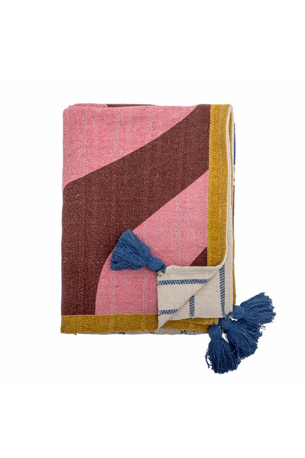 Bloomingville Remy Throw, Multi, Recycled Cotton