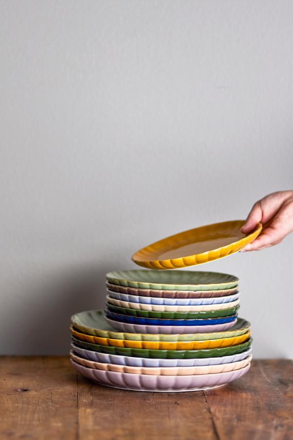 Bloomingville Latina Plate, Yellow, Stoneware