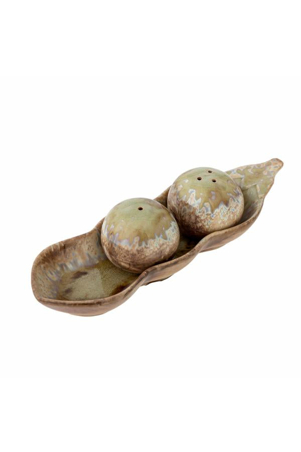 Creative Collection Kayo Salt & Pepper Shaker Set, Green, Stoneware