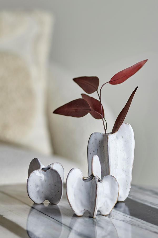 Bloomingville Jayce Vase, White, Stoneware
