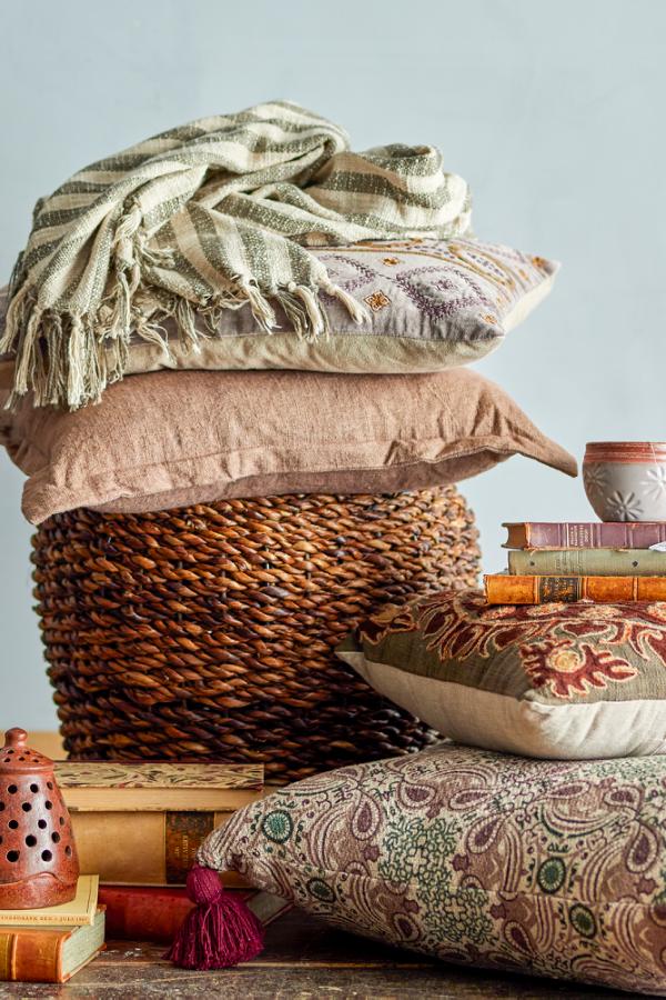 Creative Collection Maisa Cushion, Brown, Cotton