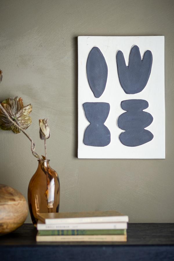 Bloomingville Lutton Wall Decor, White, Stoneware