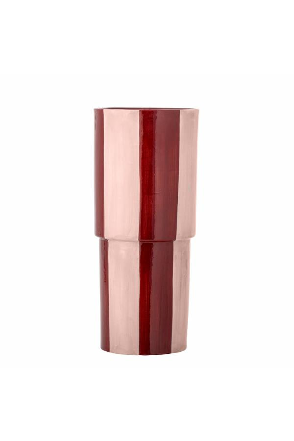 Bloomingville Floki Vase, Red, Stoneware