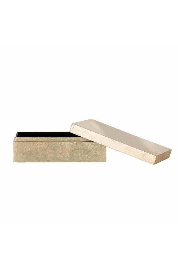 Bloomingville Nenon Box w/Lid, Gold, FSC®100%, MDF