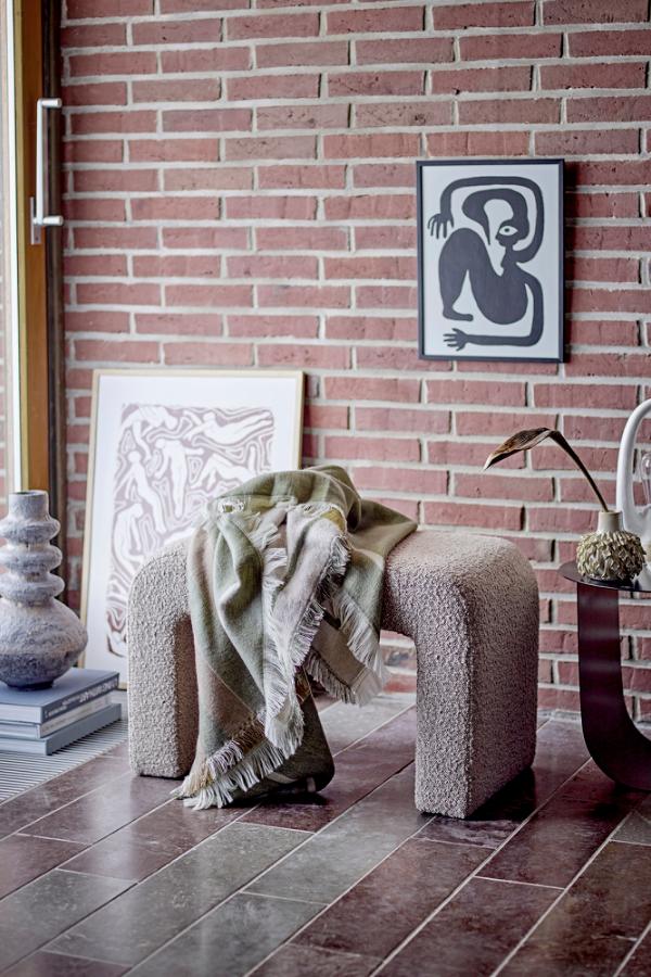 Bloomingville Bobbie Stool, Nature, Polyester