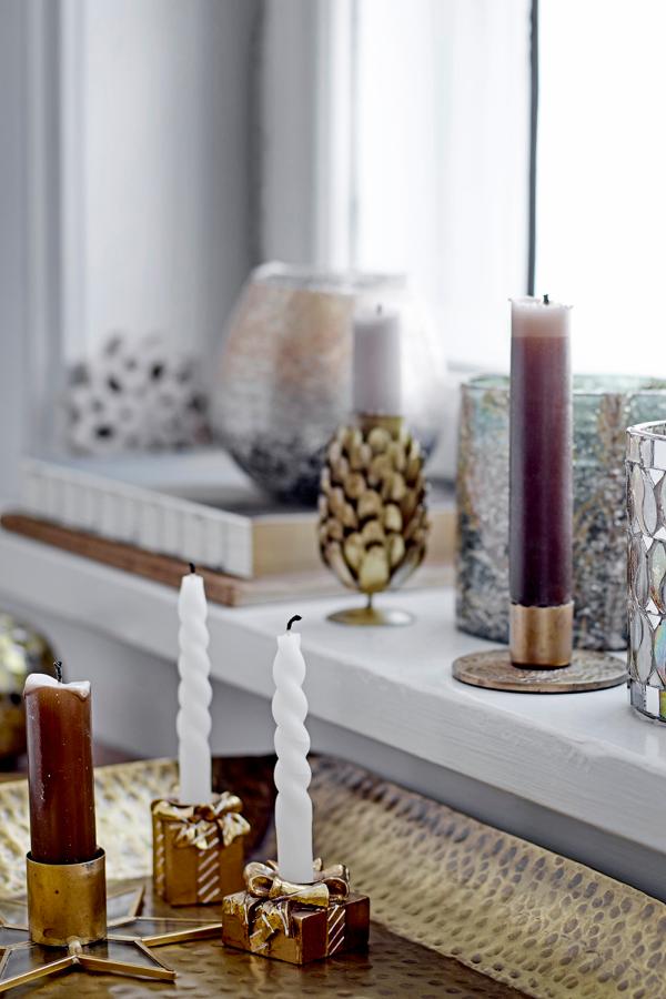 Bloomingville Twist Candle, White, Paraffin