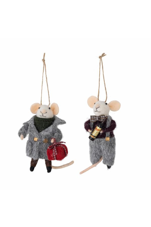 Bloomingville Peo Ornament, Grey, Wool