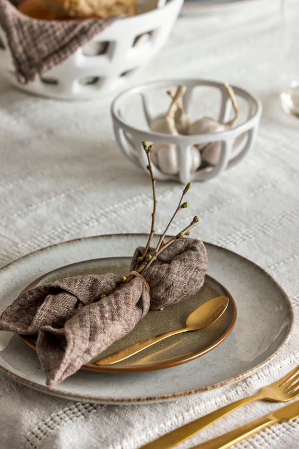 Bloomingville Sandrine Plate, Nature, Stoneware