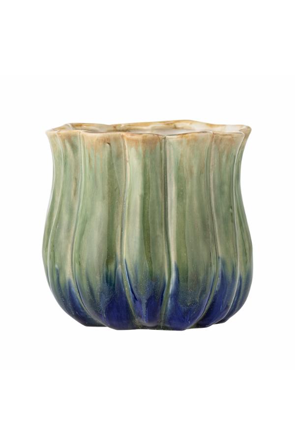 Creative Collection Jenner Flowerpot, Green, Stoneware