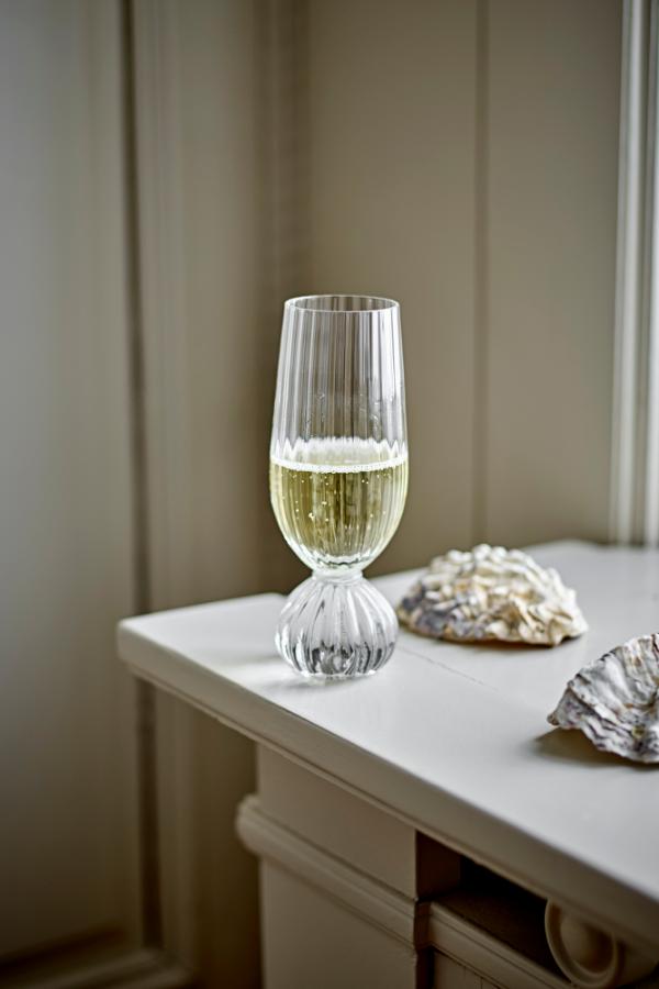 Bloomingville Taurin Champagne Glass, Clear, Glass