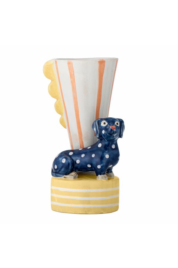 Bloomingville Dachsy Vase, Multi, Stoneware