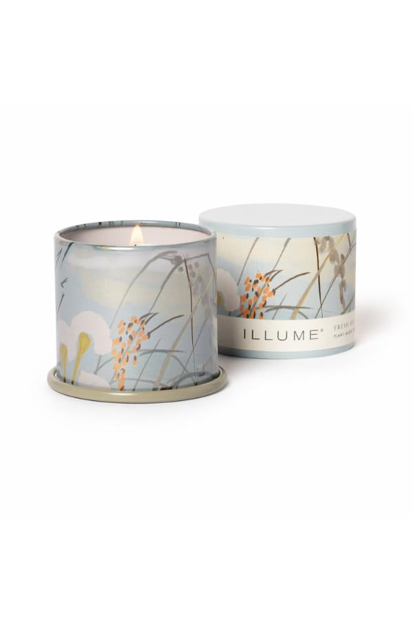 Illume Fresh Sea Salt Demi Vanity Tin Candle, Green,
