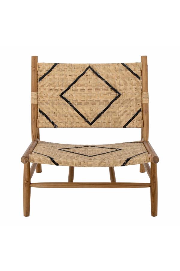 Creative Collection Lennox Lounge Chair, Nature, Teak