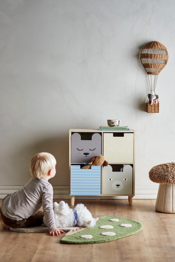 Bloomingville Mini Calle Bookcase w/Drawers, Multi, Paulownia