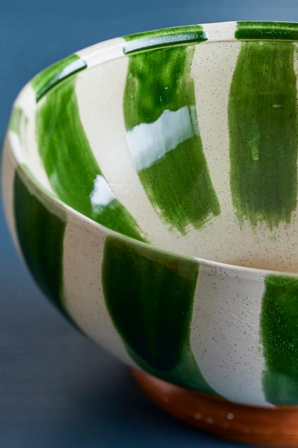 Creative Collection Shakti Bowl, Green, Stoneware