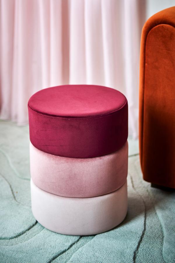 Bloomingville Bilbao Pouf, Multi, Polyester