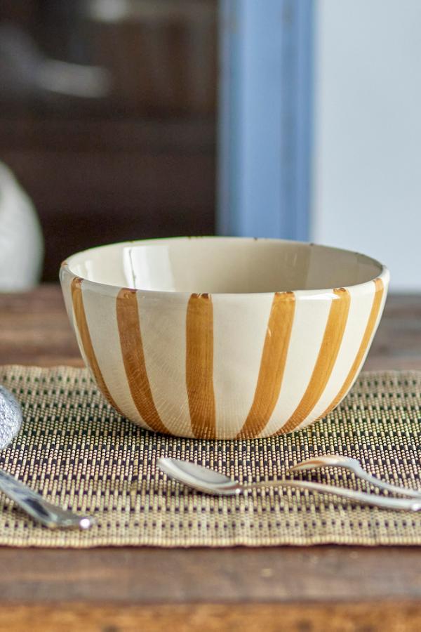 Creative Collection Begonia Bowl, Brown, Stoneware