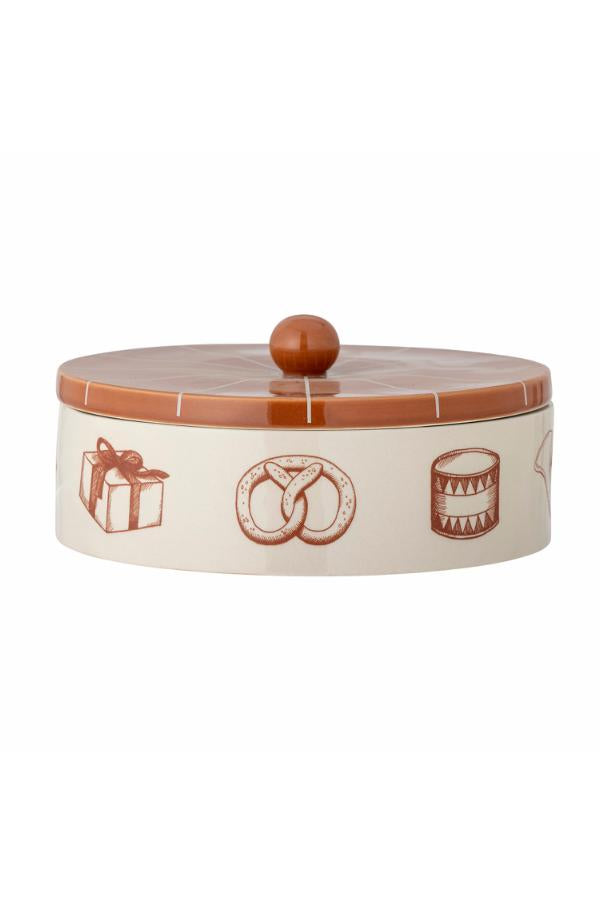 Bloomingville Beth Jar w/Lid, Brown, Stoneware