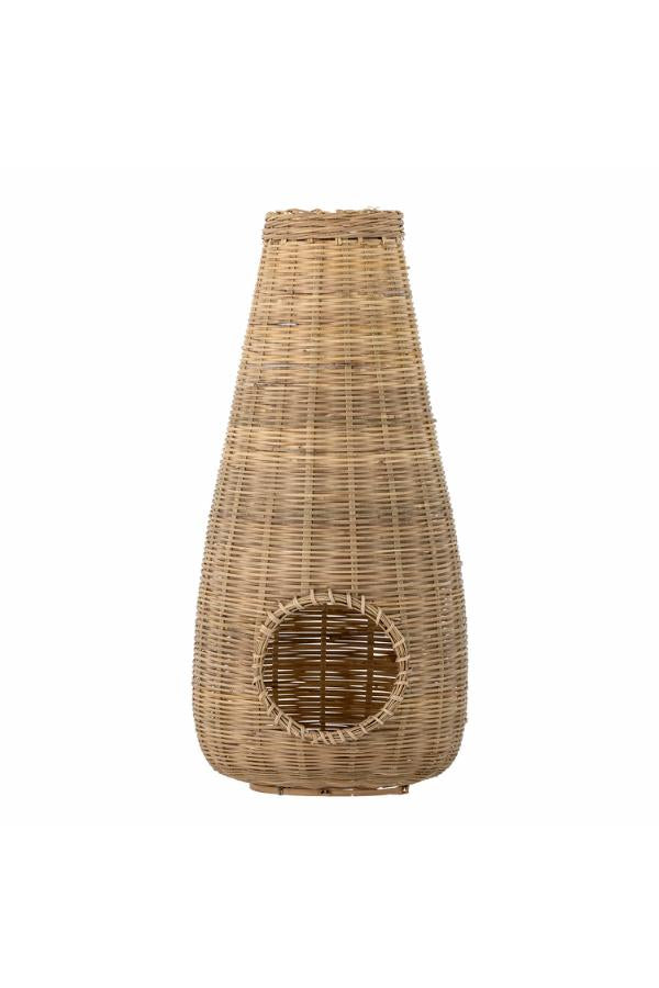 Bloomingville Ottine Lantern w/Glass, Nature, Bamboo