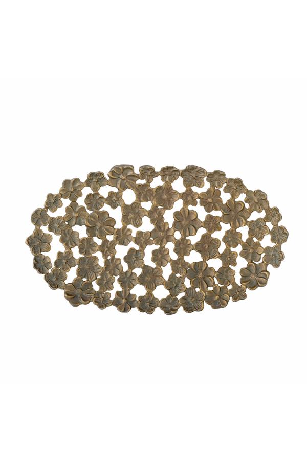 Creative Collection Micha Tray, Brass, Aluminum