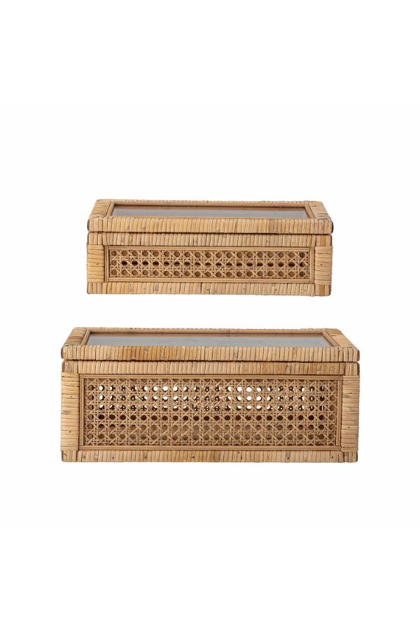 Bloomingville Lally Box w/Lid, Nature, Rattan