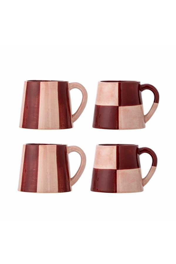 Bloomingville Floki Mug, Rose, Stoneware