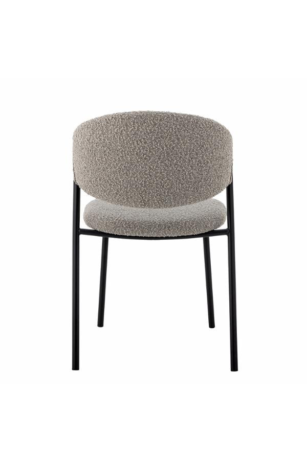 Bloomingville Marlo Dining Chair, Grey, Polyester