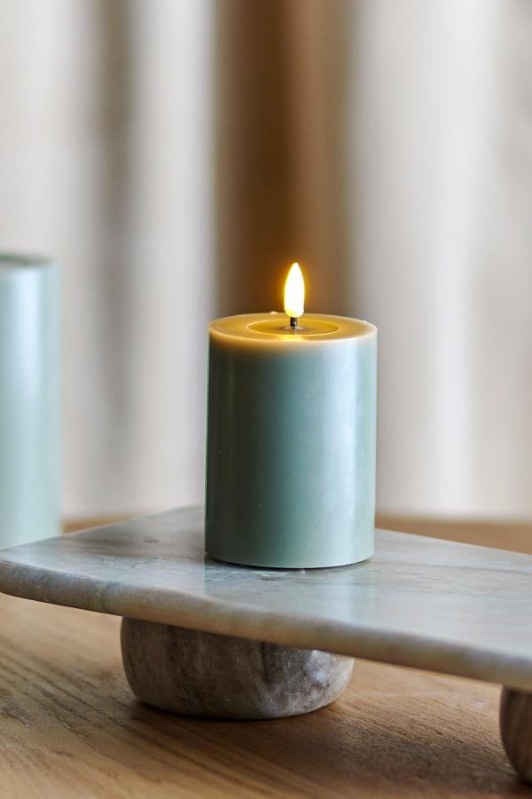 Bloomingville Ponza LED Candle, Green, Paraffin