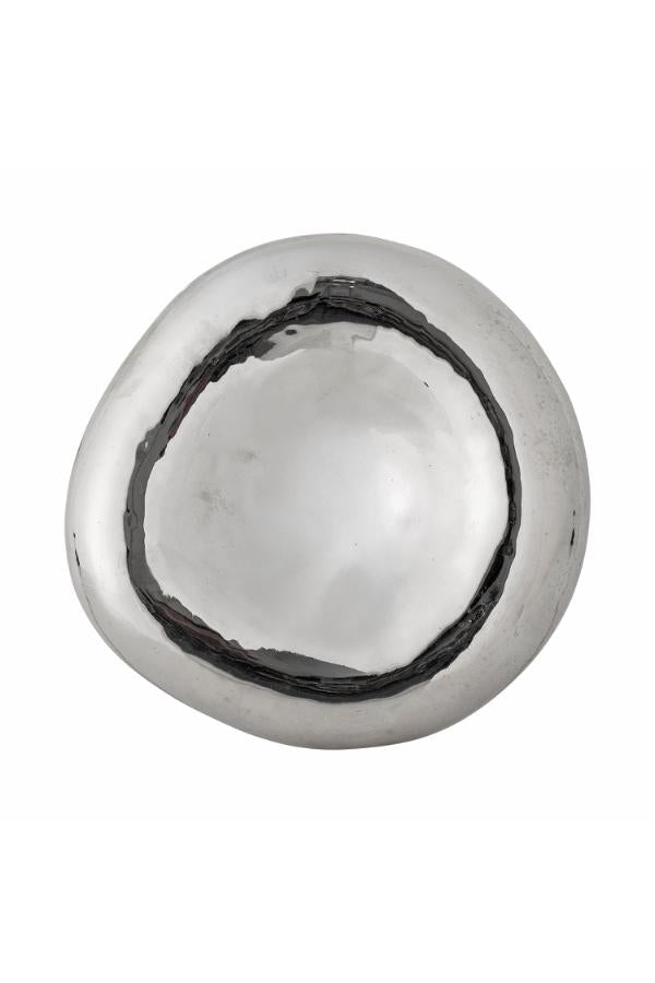 Bloomingville Shine Bowl, Silver, Stoneware