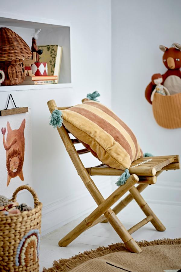 Bloomingville Mini Toto Wall Basket, Brown, Linen