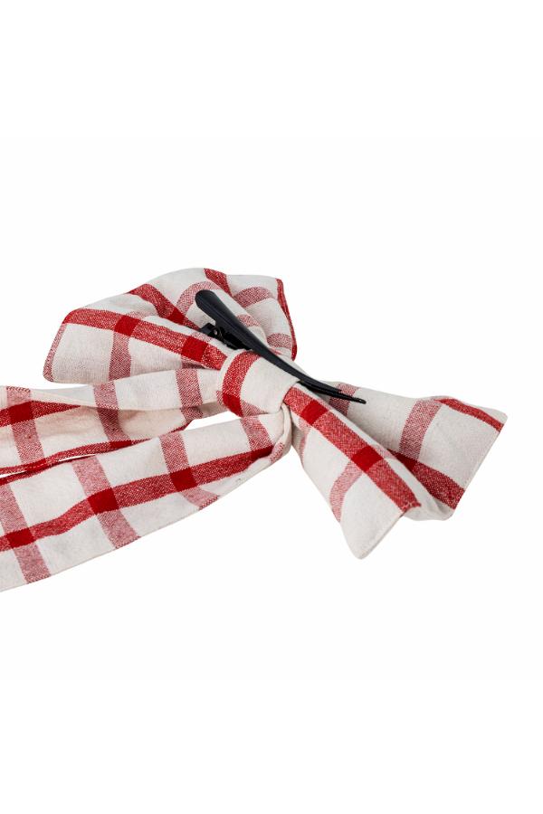 Bloomingville Ruby Deco Bow, Red, Cotton