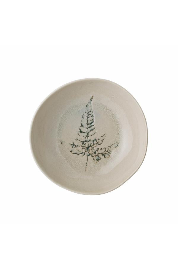 Bloomingville Bea Plate Deep, Nature, Stoneware