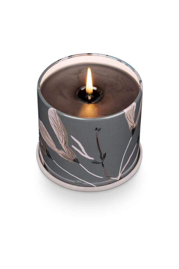 Illume Woodfire Vanity Tin Candle, Brown,
