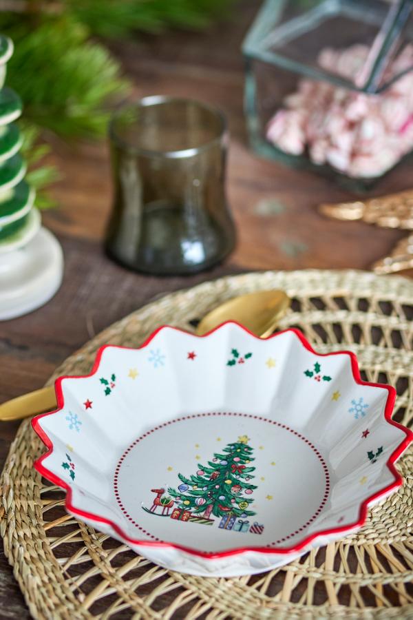 Bloomingville Naive Bowl, Red, Ceramic