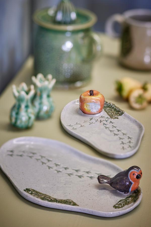Creative Collection Bleak Serving Plate, Grey, Stoneware