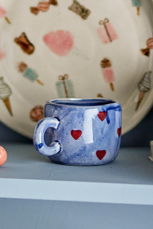 Bloomingville Mini Nini Cup, Blue, Stoneware