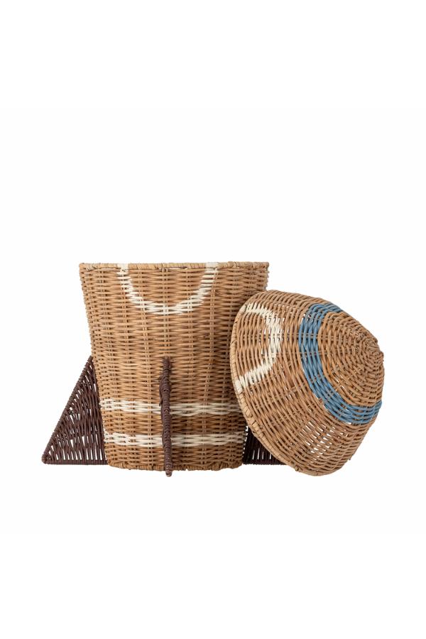 Bloomingville Mini Space Basket w/Lid, Nature, Rattan